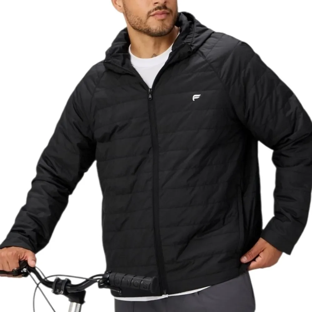 3133 NWT Fabletics The Commuter Light Fill Jacket Sz Med Black